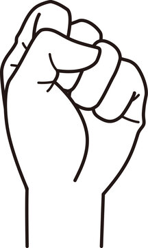 recommend clip art: グーを表している手-2