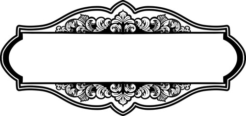 Vintage Fancy Title Border Elemen