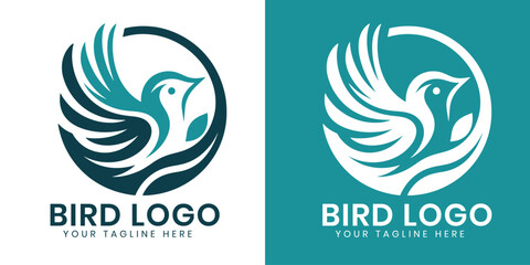 Bird logo design template vector file