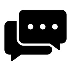chat glyph icon