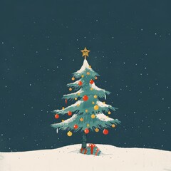 Fototapeta premium Abstract Celebration Background Wallpaper, Minimalist Flat Illustration for Christmas, Winter Holidays, and Festive Party Concepts. AI-Generated High-Quality Visual for Commercial Advertising, Marketi