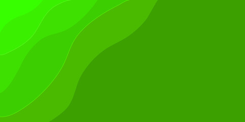 Abstract background with green wavy dynamic shapes. Trendy minimal abstract background, vector, illustration