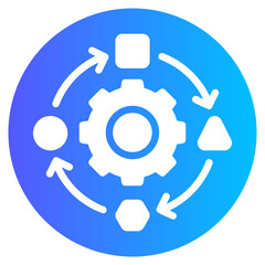 management gradient icon