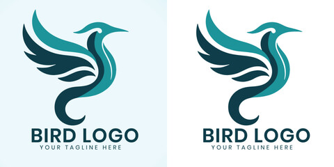 Bird logo design template vector file