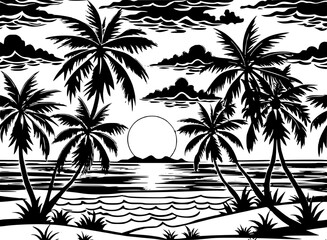pattern design for laser tumbler, tumbler wrap 40 oz, from sunset beach