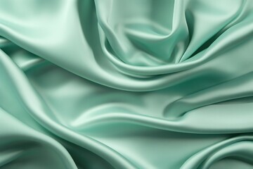 Obraz premium Satin mint color velvet silk.