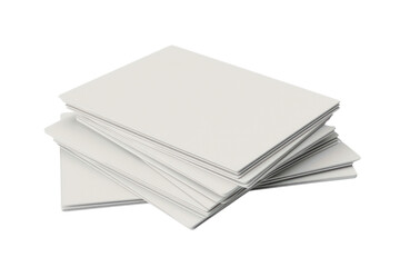 A stack of white paper is piled on top of each other, illustration education, clipart , isolated on a transparent background.