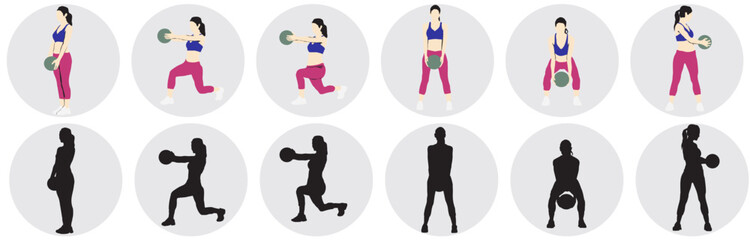 medicine ball exercise set