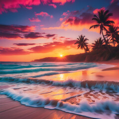 Mareas Tranquilas y  Encantadores Cielos Vespertinos