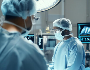 Doctor in ICU operation theater 
