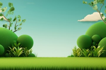 Green landscape outdoors nature.