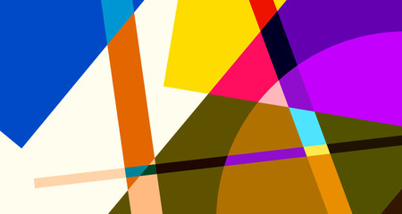 Obraz premium Abstract colorful geometric psychedelic pop art background