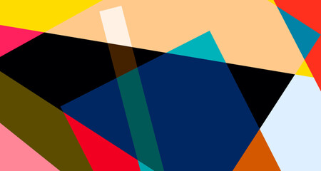 Abstract colorful geometric psychedelic pop art background