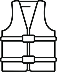 This icon represents a life jacket, an essential piece of safety equipment for water activities