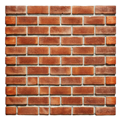 Obraz premium Brick wall short isolated on transparent background