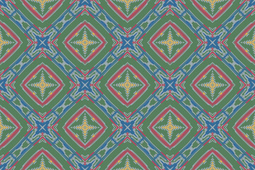 Mexican Style Frame, Traditional Ethnic Ikat, Aztec Abstract Vector Pattern, Seamless Pattern in Tribal, Folk Embroidery and Mexican Style.