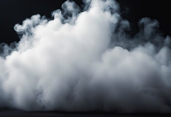 Obraz premium fog olated smoke dust element overlays design black texture misty stream mist spotlight abstract space background