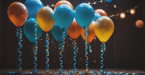 A classy birthday greeting featuring realistic, high-quality balloons in an elegant design, perfect for a refined and celebratory birthday message
