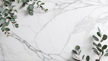 a plant that is growing on a marble counter