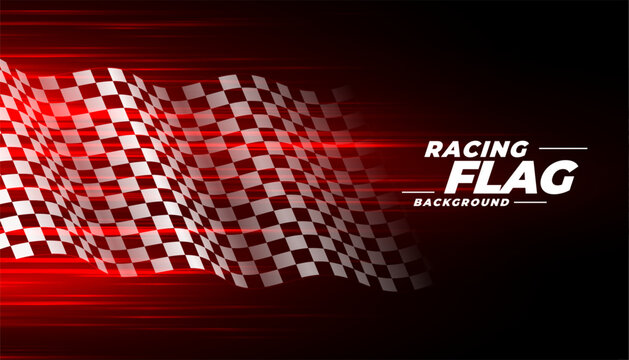 flowing rally flag background with light effect