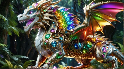 Radiant Gem-Encrusted Dragon