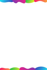 グラデーションの流体シェイプのフレーム