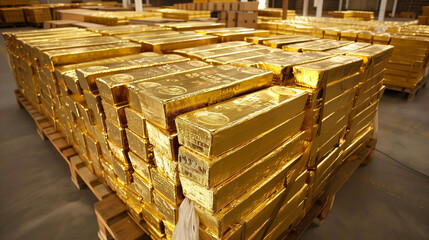 Golden Reserves: Wealth in Gold Bars
