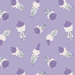 A GROUP OF DOVES ARE EATING TOGETHER PATTERN DESIGN
