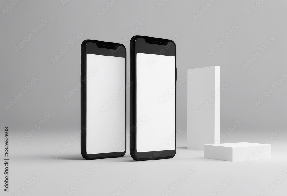 Poster smartphone design interface template b app application rectangles display presentation browser onlin
