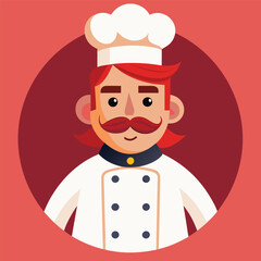 a chef character vector illustration