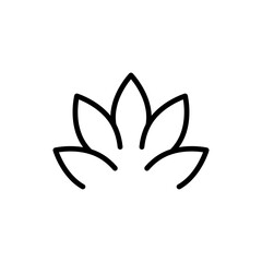 Natural floral logo simple illustration vector art for your brand