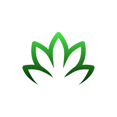 Natural floral logo simple illustration vector art for your brand