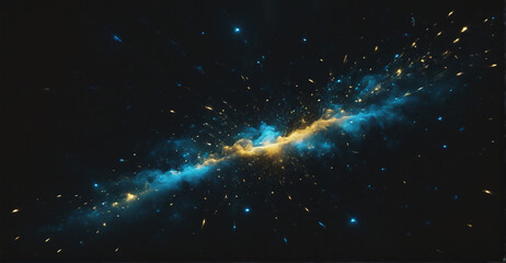 Obraz premium A mesmerizing starry night scene with numerous luminous stars creating a radiant and enchanting backdrop against a deep, dark sky 
