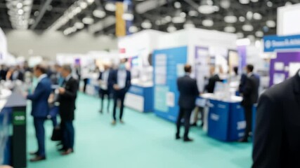 Business Professionals Networking at a Trade Show Generative AI