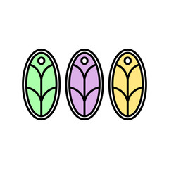 Natural floral logo simple illustration vector art for your brand