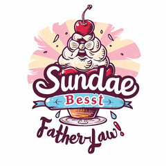 Attractive t-shirt logo design featuring a father