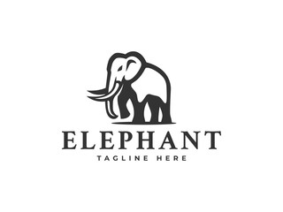 elephant logo vector illustration. logo templates