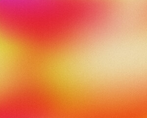 Obraz premium Grainy texture abstract background with a blend of red, orange, and yellow hues