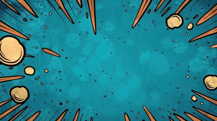 Vibrant abstract blue background for comic content.