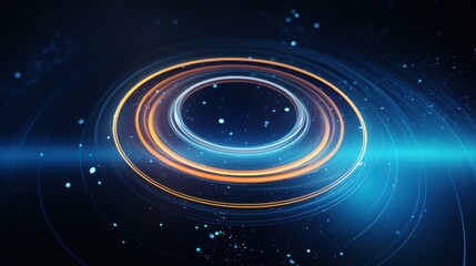 Engage with a mesmerizing light effect on a futuristic technology backdrop.