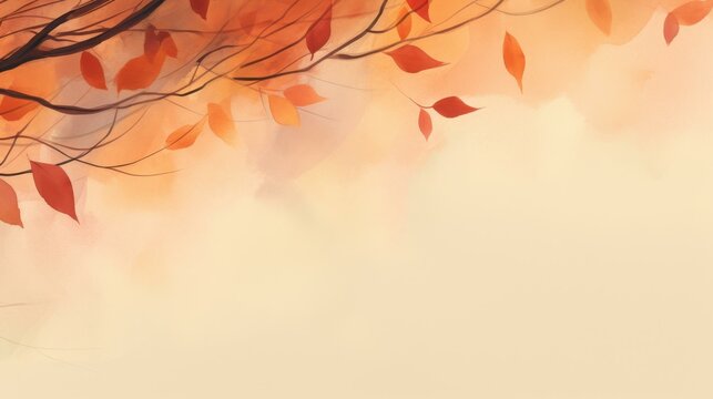 Elegant note page template with autumnal themed border for a touch of seasonal charm.