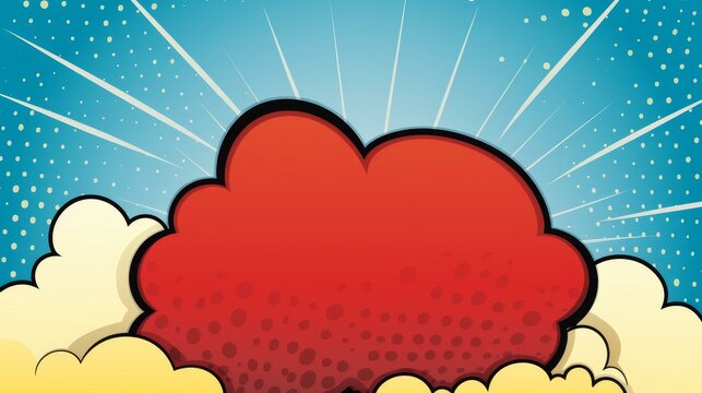 Unique comic book style content with customizable speech bubbles for adding dialogue or sound effects.