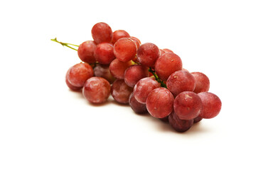 Group of Red Grape Fruit, isolated on white background