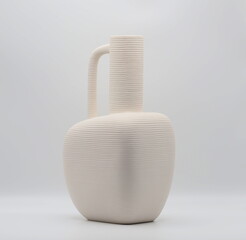Ceramic Alivio vase on white background 


