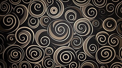 Fototapeta premium Swirl pattern wallpaper