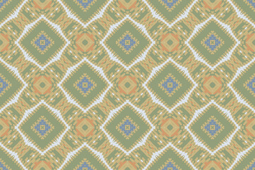 Tile Pattern Portuguese, Traditional Ethnic Ikat, Aztec Abstract Vector Pattern, Seamless Pattern in Tribal, Folk Embroidery and Mexican Style.