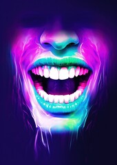 Naklejka premium A ghost light art graphics.