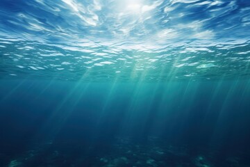 Beautiful ocean underwater swimming outdoors.