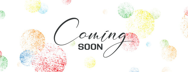coming soon sign on white background	