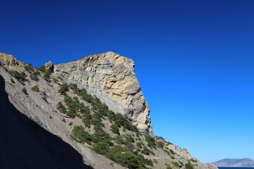 Beautiful summer mountain landscape with blue sky